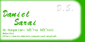 daniel sarai business card